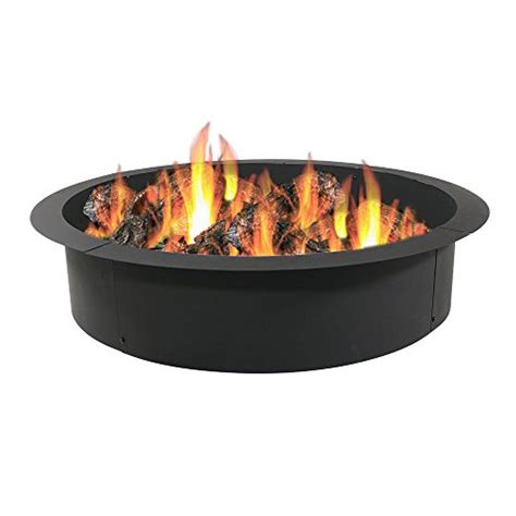 Sunnydaze Fire Pit Ring Insert Heavy Duty 2mm Thick Steel Outdoor