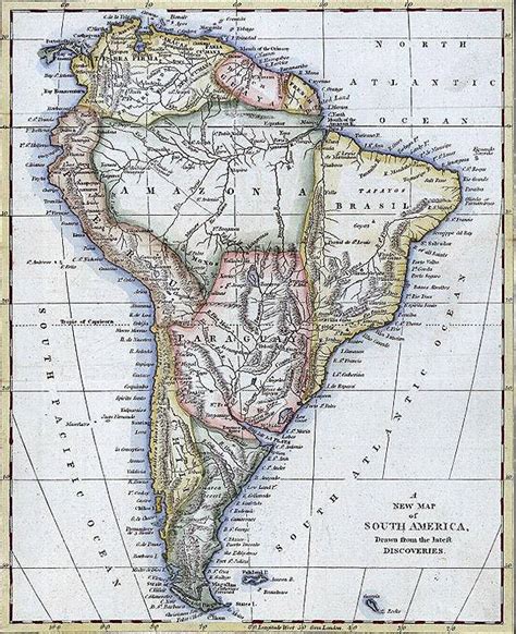Filea New Map Of South America Drawn From The Latest Discoveries