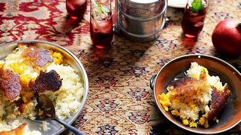 Persian Steamed Saffron Rice Chelo Recipe Lebanese Recipes