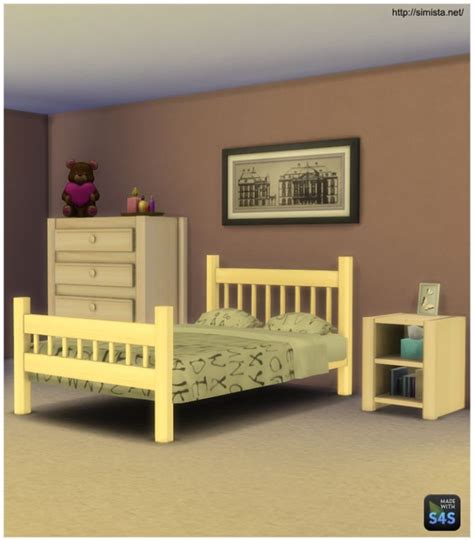 Simple Bedroom Set At Simista Sims 4 Updates Simple Bedroom