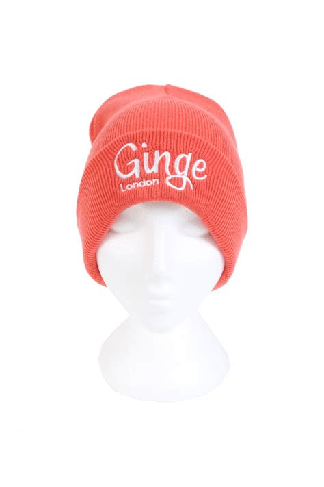 Ginge London Exclusive Coral Beanie Beanies