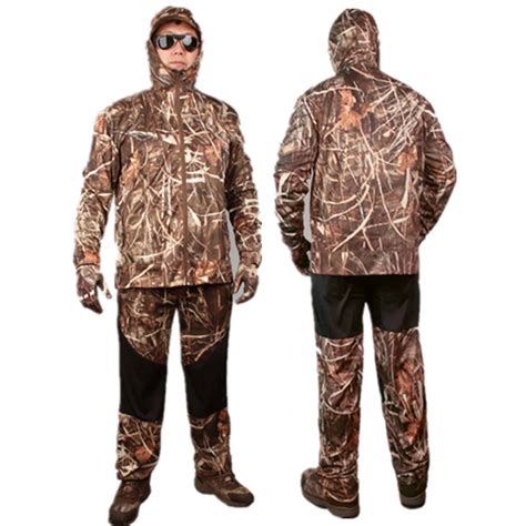 New Outdoor Reed Camo Hunting Suit Sunshade Fishing Bionic Camouflage
