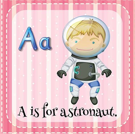 A Is For Astronaut Astronaut Alphabet For Kids Kids Vector Lettering