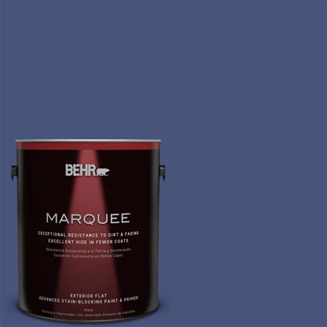 Behr Premium Plus Gal P Indigo Batik Flat Exterior Paint