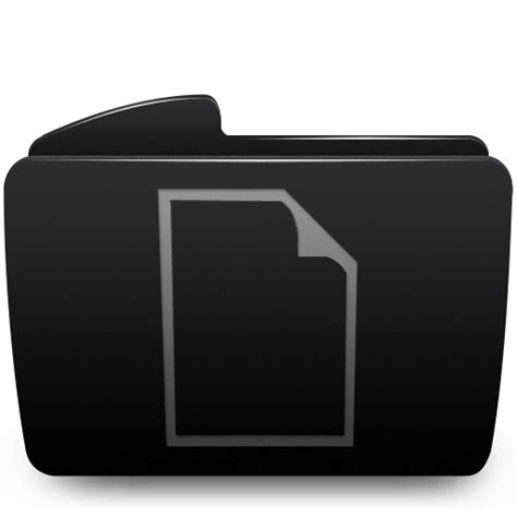 Black Documents Folder Icon Download Free Icons
