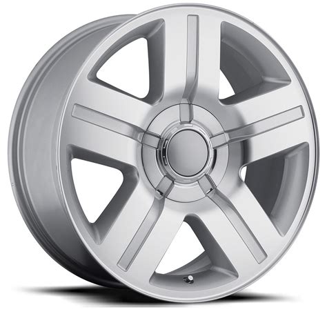 Factory Reproductions Wheels Fr 37 Tx Silverado Silver Machined Face