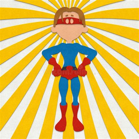 Felt Superhero Power Pose Stock Illustration Illustration Of Cartoon