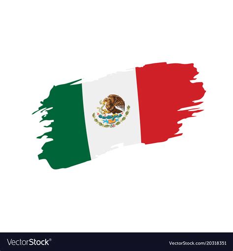 Mexican Flag Royalty Free Vector Image Vectorstock