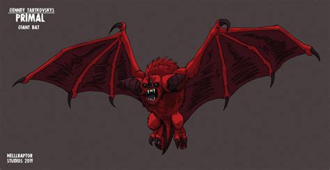 Genndy Tartakovskys Primal Giant Bat By Hellraptorstudios On