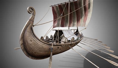 Drakkar Viking Ship By Ernesto Fortezathe Model Is Based On Real