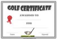Golf lessons provided by certified golf professionals. Free Printable Golf Certificates | Customizable