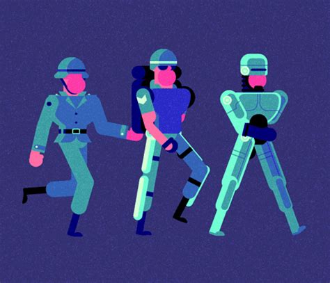 Illustration Robocop  By Robin Davey Find And Share On Giphy