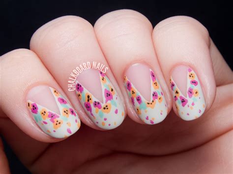 Tutorial Easy Splattered Floral Nail Art Inspired By Nail D It
