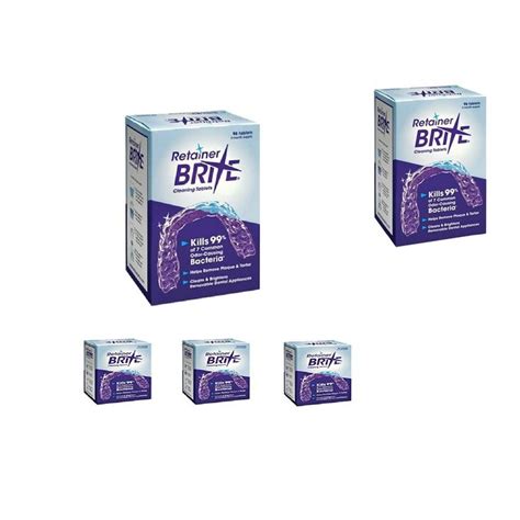 Tablets 96 Retainer Brite 3 Months Supply Cleanser Supplies Shipping