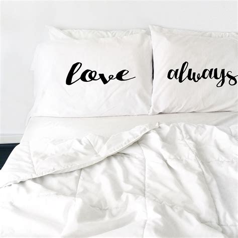 Their simple yet personal nature allows you to share your deepest feelings. Love Always Couples Pillowcases Romantic Birthday Gift For ...