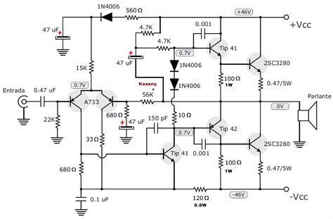 100 W Amplifier Circuit Diagram Circuit Diagram
