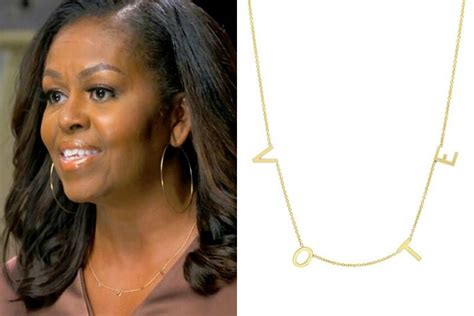 The Michelle Obama Vote Necklace Comes From A Black Owned La Brand Lamag