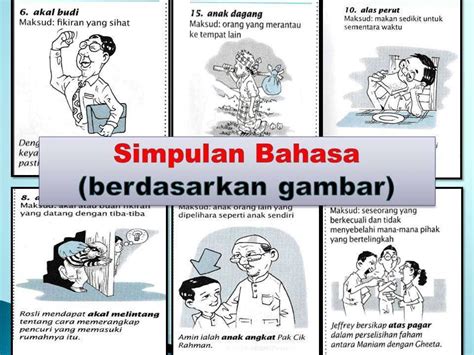 Simpulan Bahasa Bergambar