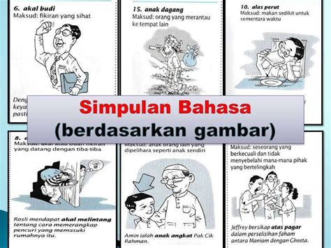 Contoh idiom bahasa inggris dan arti offline. Contoh-Contoh Simpulan Bahasa Berdasarkan Gambar | Malay ...