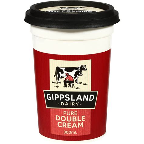 Gippsland Pure Double Cream 300ml Woolworths