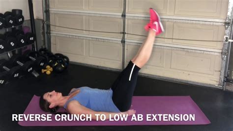 Reverse Crunch To Low Ab Extension Youtube