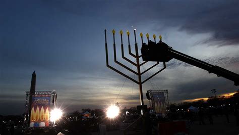 National Menorah Lighting Ceremony Takes Place To Celebrate First Night
