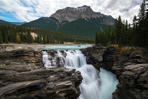 Athabasca Falls In The Canadian Rockies Photograph By