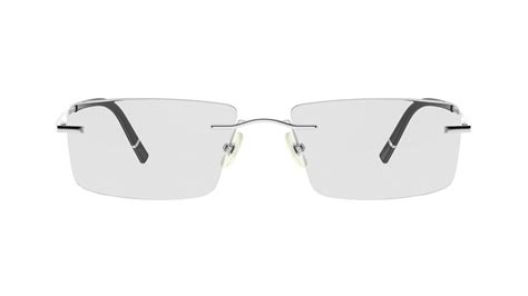 Rectangular Rimless Eyeglasses 3d Model By Frezzy