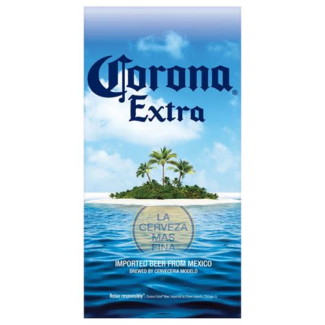 Corona Extra Deserted Island Beach Towel