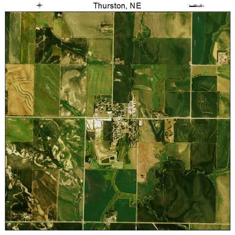 Aerial Photography Map Of Thurston Ne Nebraska
