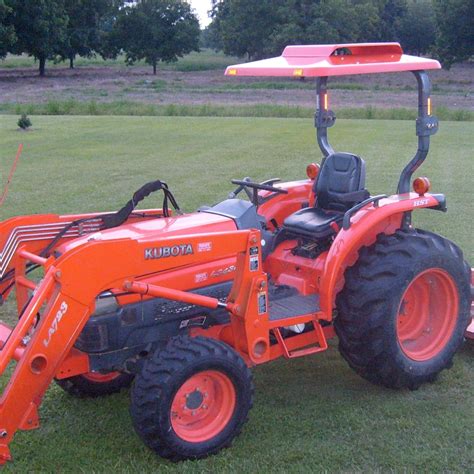 Canopy top / canopy tops. Fiberglass Tractor Canopy with Down-Draft Fan (Orange)