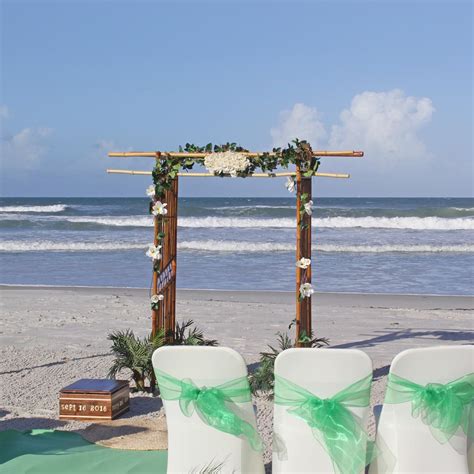 The Natalia Bamboo Wide Arch Beach And Destination Weddings New