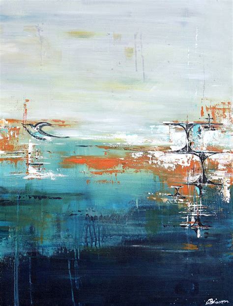 Hope Contemporary Abstract Painting With Mid Century Touch Painting
