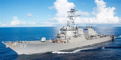 A US Navy warship sailed through the Taiwan Strait for the first time ...