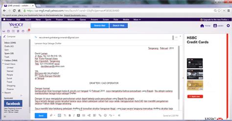 Nah pas yg di lampiranya kita buat lgi/ masukan lgi gk surat lamaran ny? Contoh Lamaran Kerja Via Email Dalam Bahasa Inggris ...