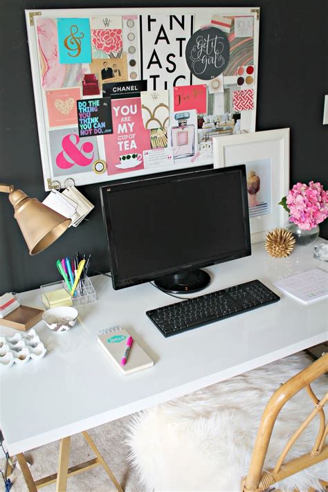 Project Office Inspiration Board And Desk Update