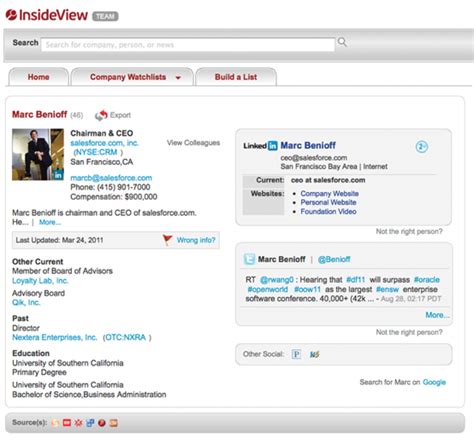 Insideview Debuts Crm To Bring Social Intelligence To Business