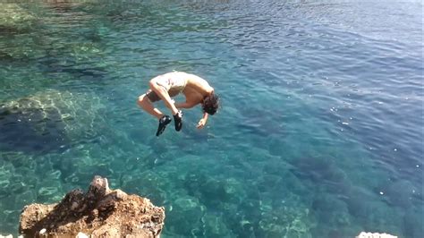 Kids Cliff Jumping Croatia Cliff Jump Youtube