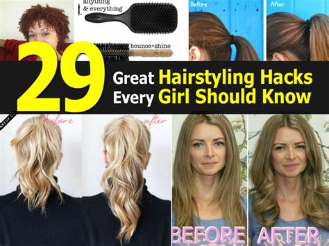 29 Great Hairstyle Hacks Every Girl Should Know Diy Tag Hair Hacks