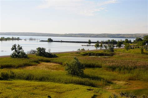 It is a gravel road, drive up the hill for about 500 yards, and our log cabin is on the left hand side, west side of the road. The Log Cabin Campground In North Dakota At Lewis And ...