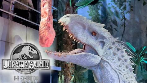 Jurassic World The Exhibition San Diego 2022 Indominus Rex Feeding And T Rex Is Out Of