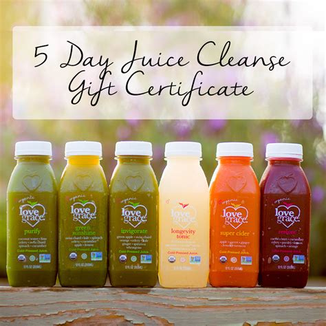 Check spelling or type a new query. 5 Day Juice Cleanse Gift Certificate | Love Grace Inc.