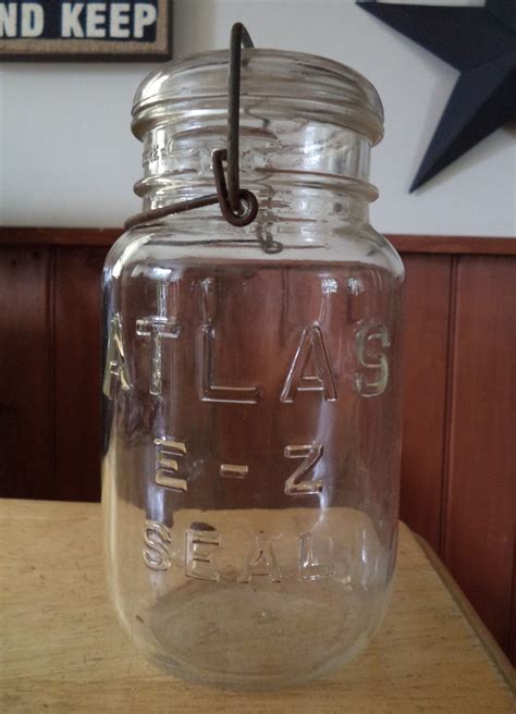 Vintage Atlas E Z Seal Mason Jar Hazel Canning Jar Flea Market