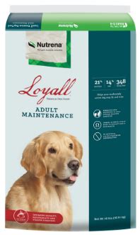 It has a smaller kibble so smaller dogs should do fine eating it. Loyal Life- Dog Food