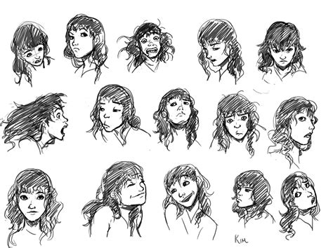 Drawing Facial Expressions Women