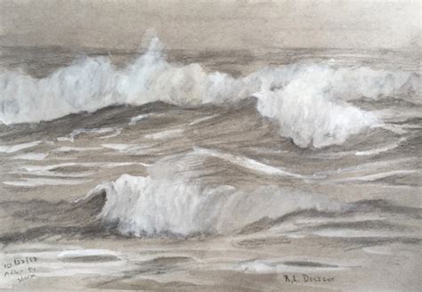 Seascape Drawing For Beginners Peaceful Beach Landscape Easy Acrylic