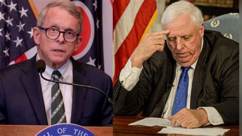 West Virginia Governor Jim Justice And Ohio Governor Mike Dewine Support State Of Texas