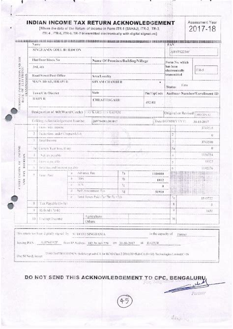 Pdf Indian Income Tax Return Acknowledgement Data The Of Income In Form Itr I Sahaj Itr