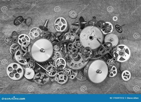 Old Clock Parts Cogs Gears Wheels Stock Photo Image Of Gearwheel