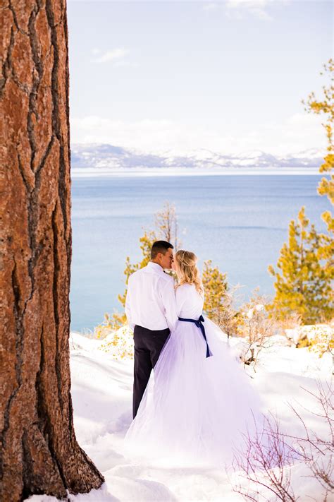 Lake Tahoe Elopement Photography Winter Tahoe Wedding Lake Tahoe